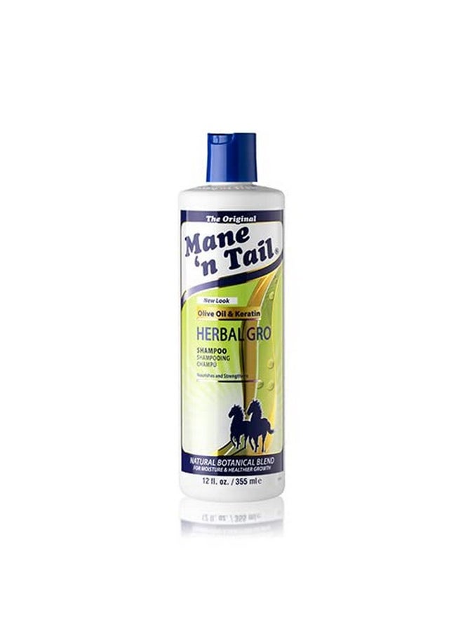 Mane 'n Tail Mane 'n Tail: Herbal Gro Shampoo + Conditioner (12 oz Each), Olive Oil Complex That Helps Strengthens & Nourishes Hair  - Image 3