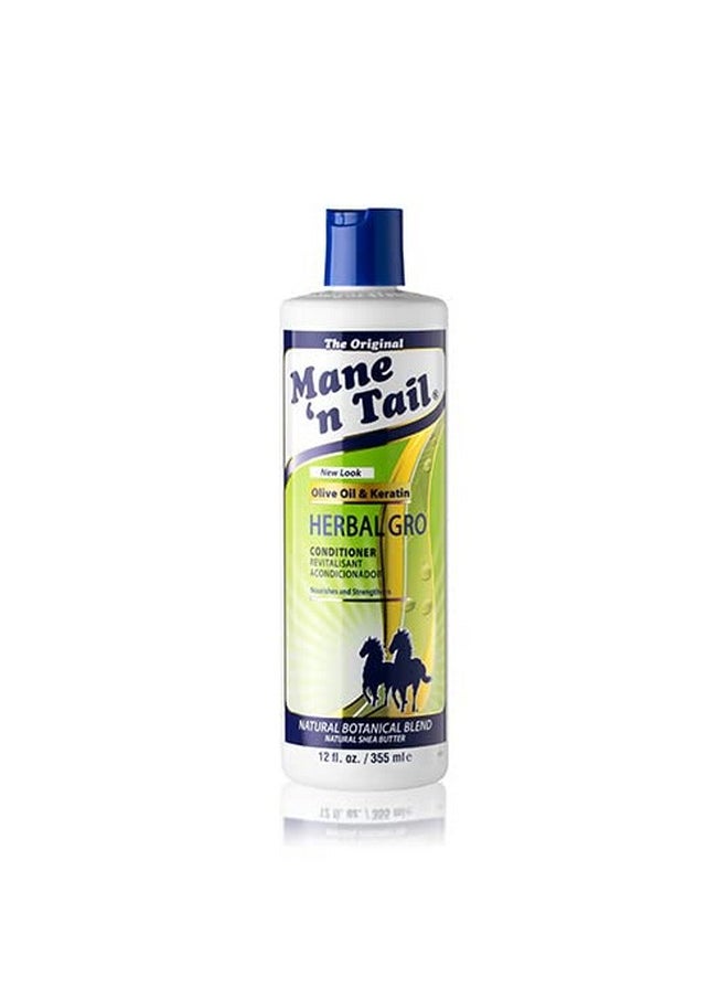 Mane 'n Tail Mane 'n Tail: Herbal Gro Shampoo + Conditioner (12 oz Each), Olive Oil Complex That Helps Strengthens & Nourishes Hair  - Image 5