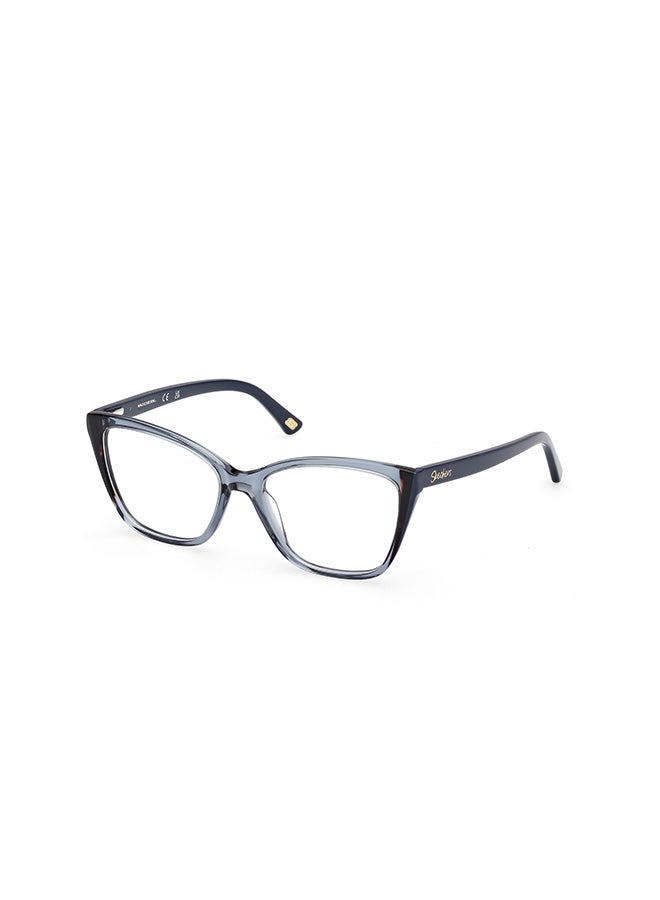 SKECHERS Women's's Cat Eye Eyeglass Frames Shiny Light Blue SKECHERS SE5010208453 53 mm - Image 1