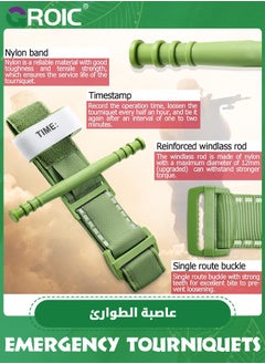 GROIC Tourniquets, Military Emergency Tourniquets for Combat, Tactical Hemostatic Tourniquets Single-Handed Application for Outdoor Emergency, Camping, Hiking, Etc  - Image 3
