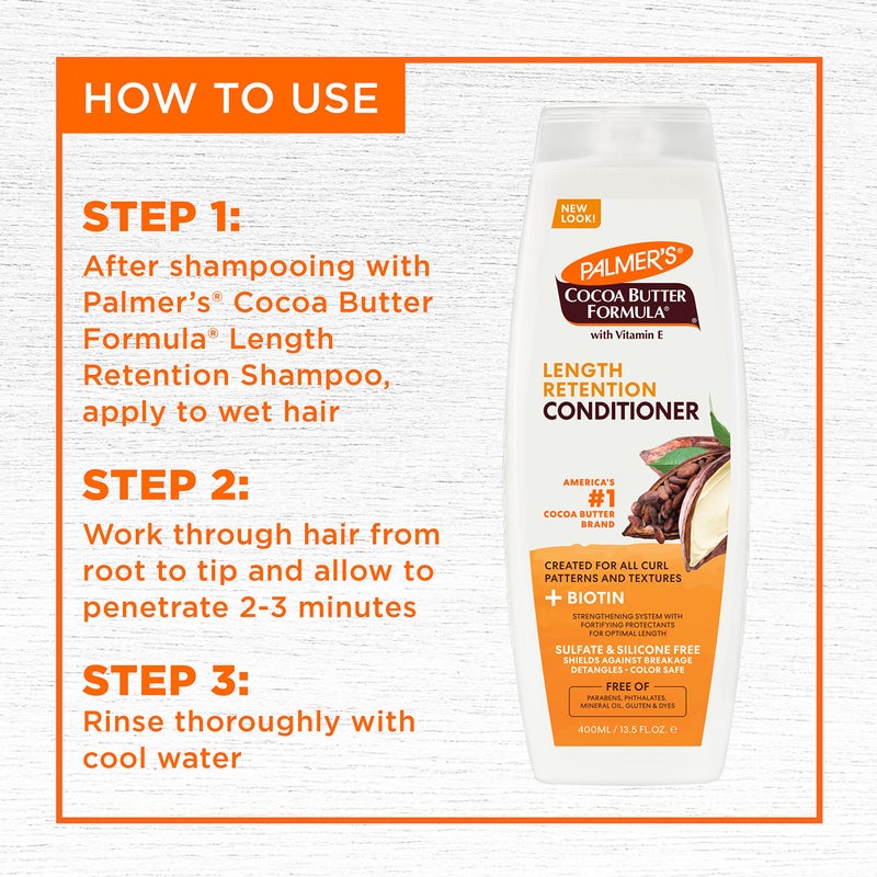 Palmer's Cocoa Butter & Biotin Length Retention Conditioner, 13.5 Ounce - Image 4