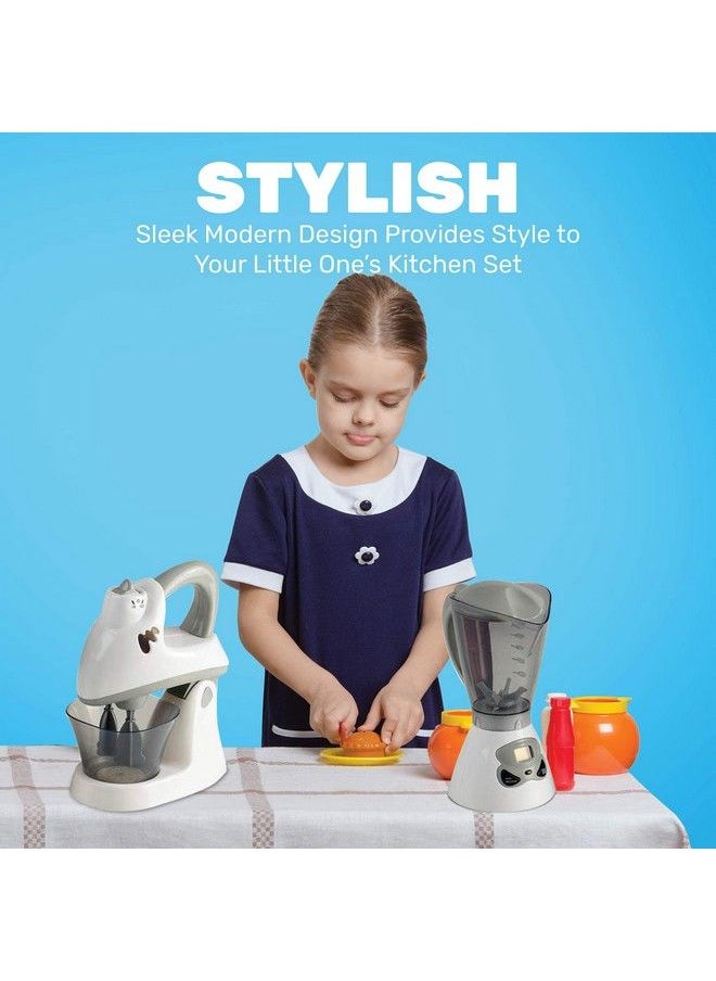Constructive Playthings Appliances Mixer And Toy Blender Kids Kitchen Playset Realistic Designs Functions Like Real Kitchen Appliances For Dramatic Play Developmental Toddler Toys 3 Years & Up  - Image 3