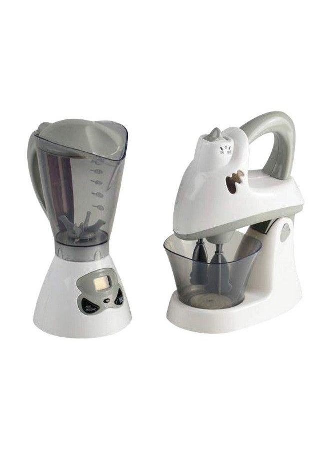 Constructive Playthings Appliances Mixer And Toy Blender Kids Kitchen Playset Realistic Designs Functions Like Real Kitchen Appliances For Dramatic Play Developmental Toddler Toys 3 Years & Up  - Image 1