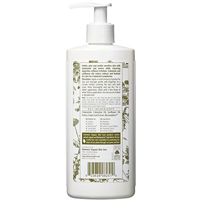 Eminence Calm Skin Chamomile Cleanser for Unisex - 8.4 oz Cleanser - Image 2