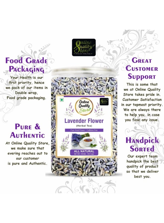 Online Quality Store Lavender Flower Tea - 50g | Sun Dried Lavender Flowers Herbal | Stress Relief | Iced - Image 3