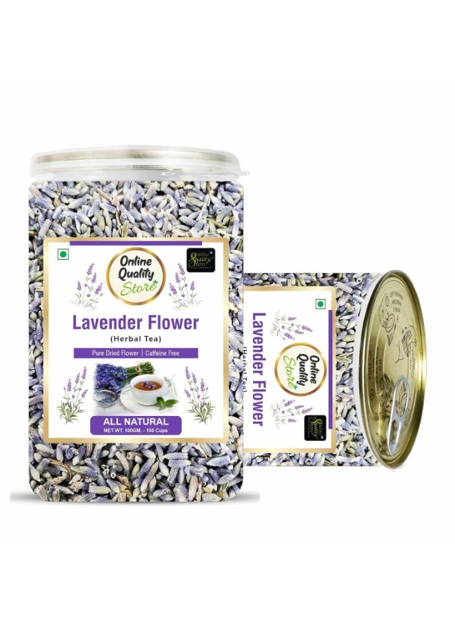 Online Quality Store Lavender Flower Tea - 50g | Sun Dried Lavender Flowers Herbal | Stress Relief | Iced - Image 1