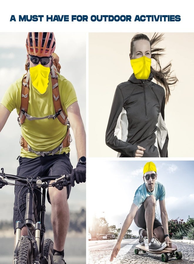 ARMORAY Face Mask Washable & Reusable Balaclava Neck Gaiter - Sun Protection Bandana Scarf Masks for Men & Women Hiking Fishing (YELLOW) - Image 3