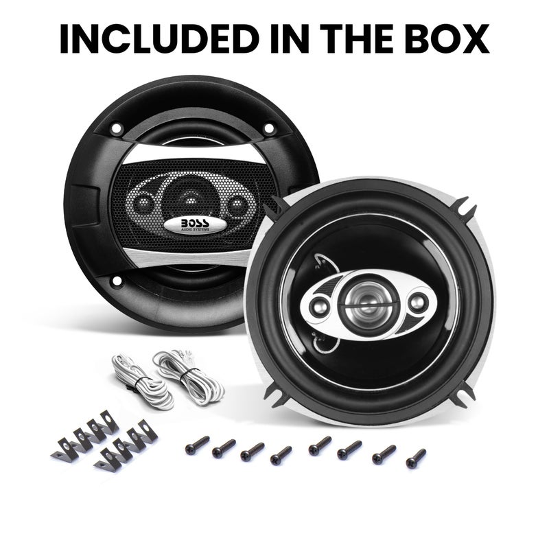 BOSS Audio Systems P55.4C Phantom Series 5.25 Inch Car Stereo Door Speakers - 300 Watts Max, 4 Way, Full Range Audio, Tweeters, Coaxial, Sold in Pairs - Image 5