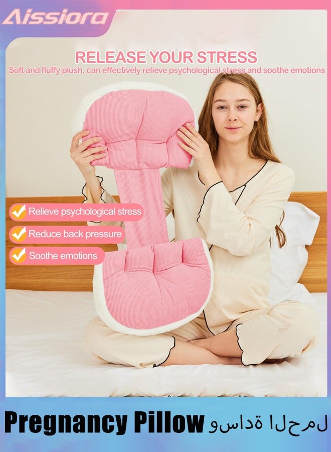 Aissiora Pregnancy Pillow for Sleeping Maternity Pillow Maternity/Pregnancy Body Pillow Support for Back, Legs, Belly, HIPS of Pregnant Women, Detachable and Adjustable Soft Pregnancy Body Pillow - Image 3