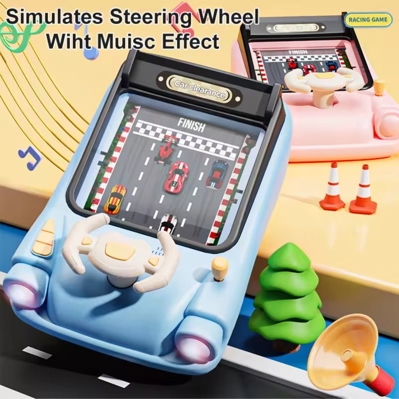 Racing adventure interactive simulation driving car toy musical steering wheel puzzle tabletop game - Image 4