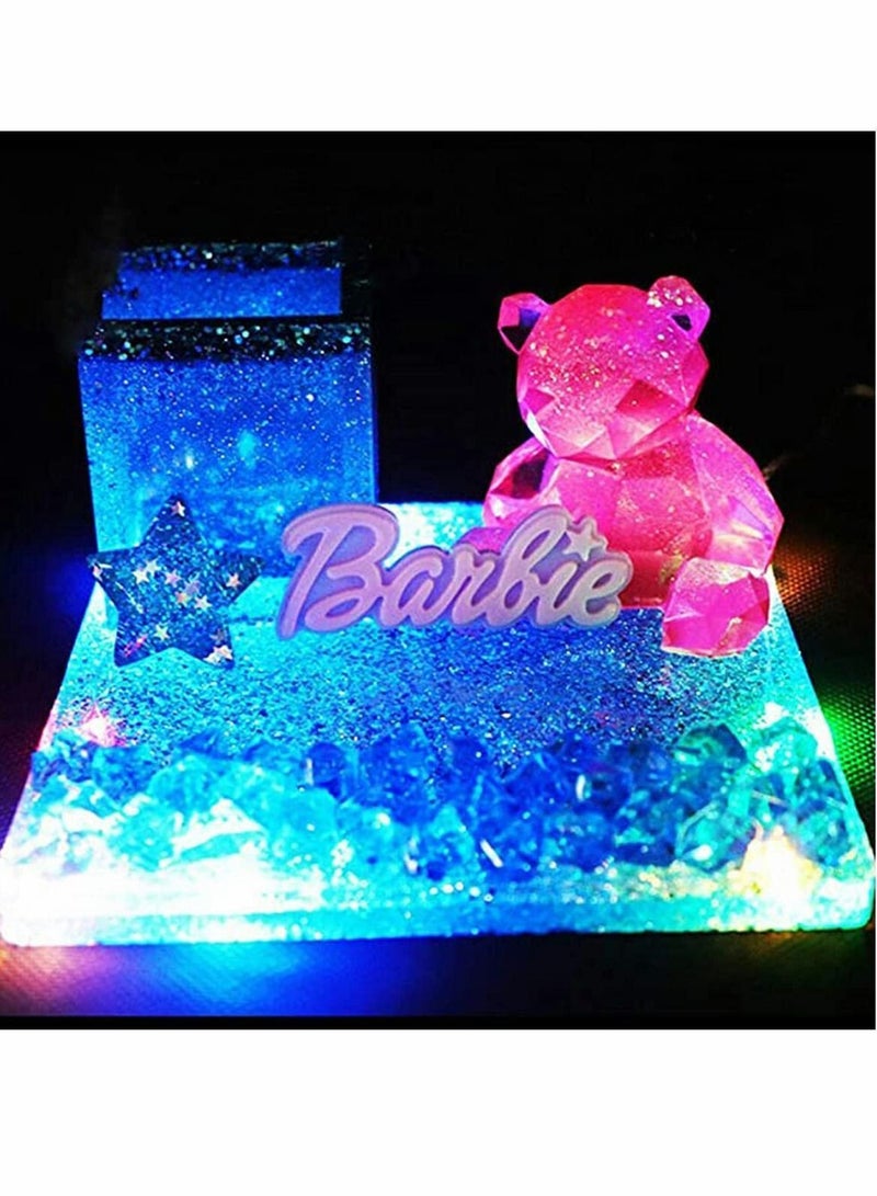 Y&D 3D Bear Resin Mould Silicone Set Crystal Epoxy Casting Mold Handmade Gift Cake Candle Soap Jewelry Making Moulds for Craft DIY Crafts Decorations  - Image 4