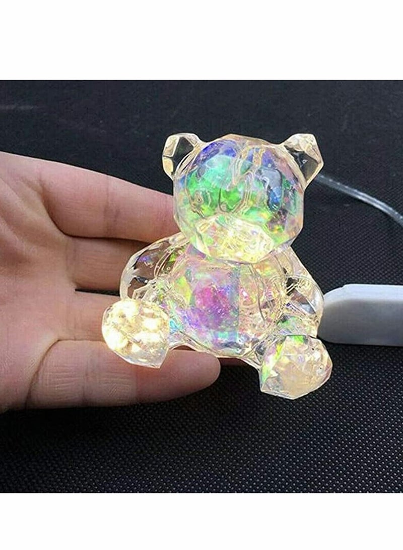 Y&D 3D Bear Resin Mould Silicone Set Crystal Epoxy Casting Mold Handmade Gift Cake Candle Soap Jewelry Making Moulds for Craft DIY Crafts Decorations  - Image 5