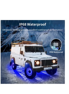 Y&D Waterproof RGB LED Rock Lights 4Pcs Neon Underglow Lighting Kit with APP Wireless Remote Control, Auto Wheel Exterior Under Car for SUV Truck AUTO Motorcycle  - Image 5