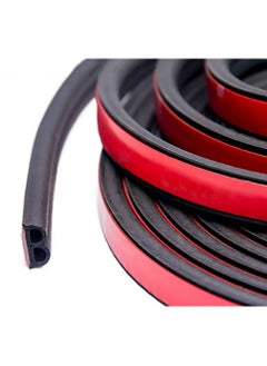 Auto Seal Strip Weatherstrip Universal Self Adhesive B Shape Car Door Edge Trim Seal Strip for Car Window Door Engine Cover Soundproofing, 1/5 Inch Thick, Total 33Feet Long-2 Rolls of 16.5 Ft