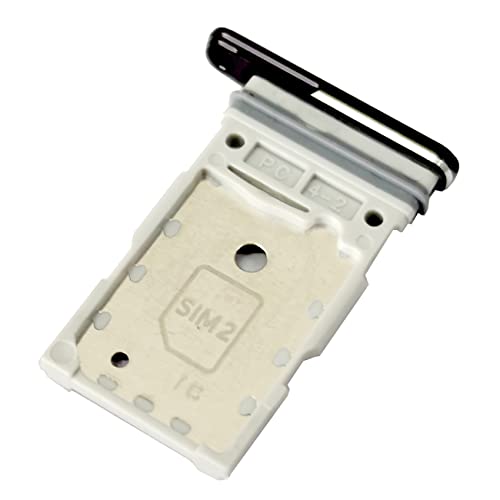 Bestdealing Galaxy S22 Ultra SIM Card Tray Dual Replacement S22 Ultra Sim Card Holder for Samsung Galaxy S22 Ultra 6.8" SM-S908U Sim Card Tray with Needle Repair Part (Not Single Sim Card Version)(Phantom Black) - Image 3