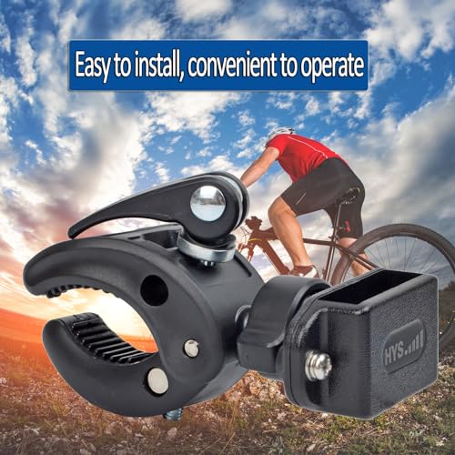 HYS Motorcycle Walkie Talkie Mount, Bike Two Way Radio Holder, Quick Install Handlebar Clip for Bicycle Scooter, Handheld Radio Clamp for Motorola Talkabout Cobra Midland Icom with Clip 2 Way Radio - Image 5