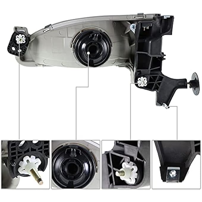 munirater Headlight Assembly Replacement For 19982000 Corolla With Front Signal Lights 8115002050 8111002060 To2502121 To2503121 - Image 5