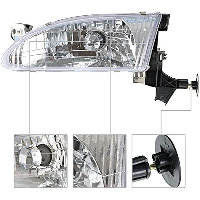 munirater Headlight Assembly Replacement For 19982000 Corolla With Front Signal Lights 8115002050 8111002060 To2502121 To2503121 - Image 4