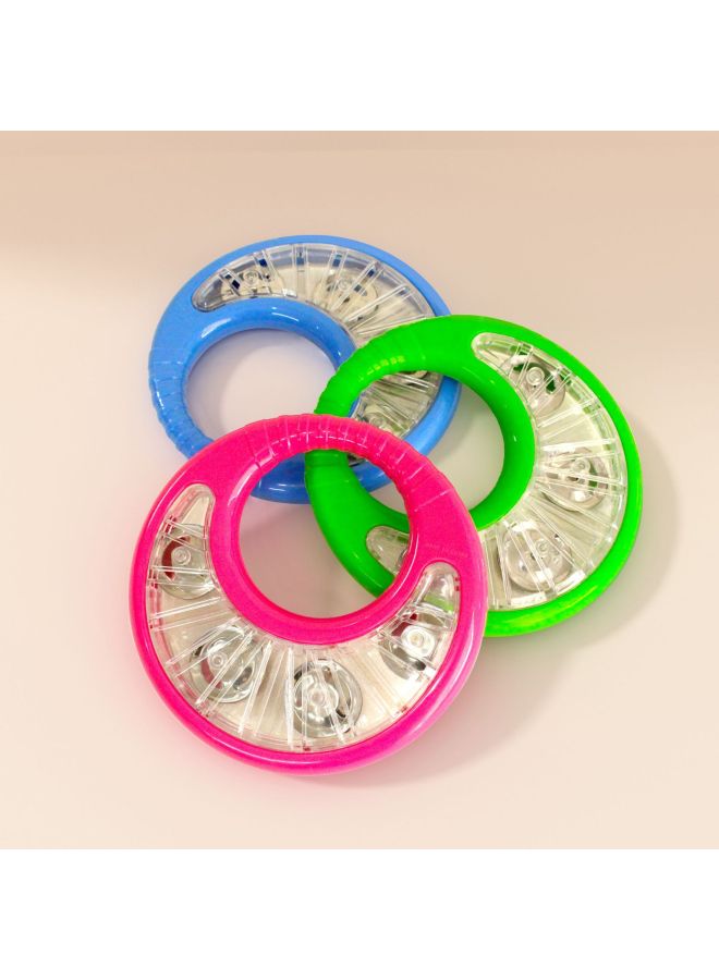 Children's Rattle Hand-held Bell Ring Kindergarten Teacher Special Hand-cranked Bell Drum Ring Musical Instrument Sand Hammer Hand Drum For Class-Color:Yellow  - Image 4