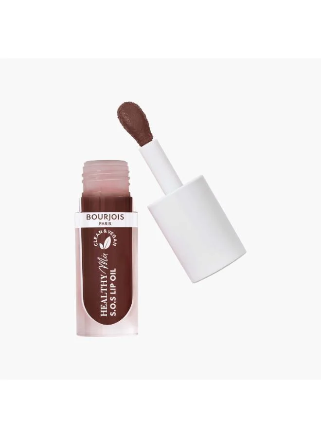 Bourjois Paris Healthy Mix Clean S.O.S Lip Oil - 08 - Chocolat Chaud, 4.5ml