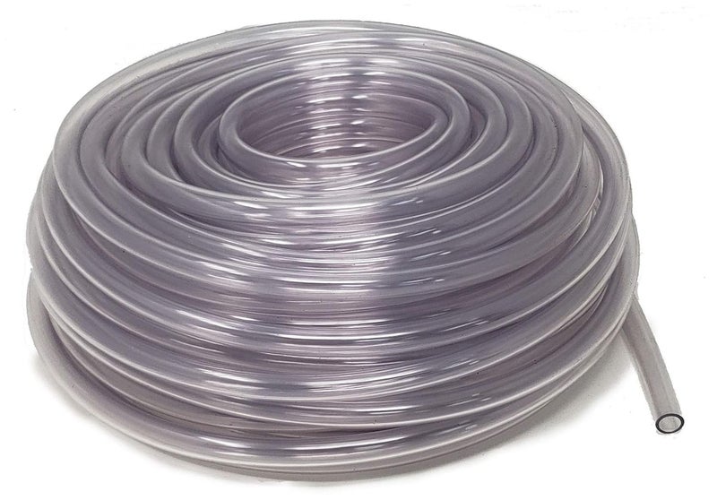 Unreinforced PVC Food Grade Clear Vinyl Tubing, 3/8-Inch ID x 1/2-Inch OD, 100 FT