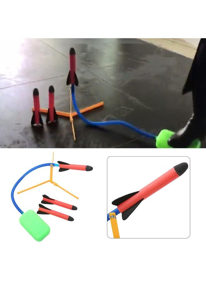 نيبمينينت Outdoor EVA Power Rocket Launcher Catapulting Foam Shell Educational Toy for ChildrenYX921  - Image 5