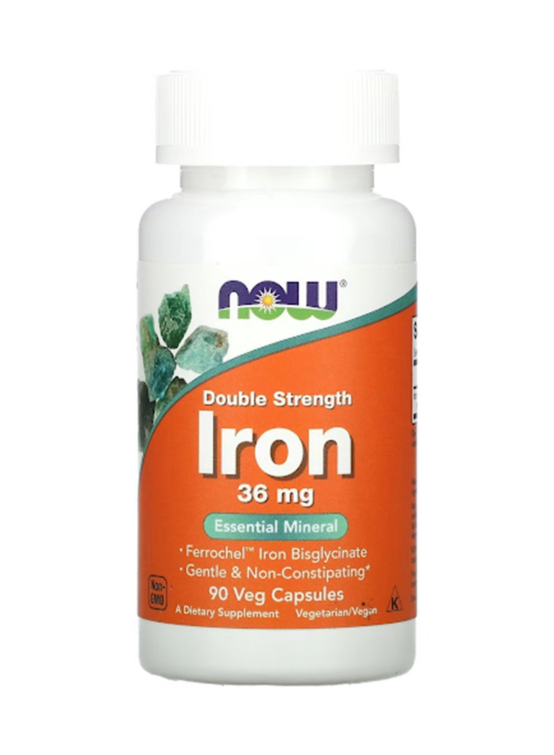 مكمّل غذائي بالحديد لقوة مضاعفة بتركيز 36 ملليجرام - 90 كبسولة نباتية