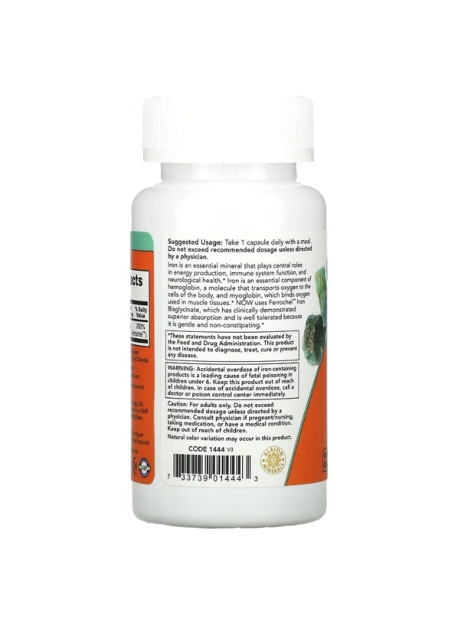 ناو فودز مكمّل غذائي بالحديد لقوة مضاعفة بتركيز 36 ملليجرام - 90 كبسولة نباتية - Image 3