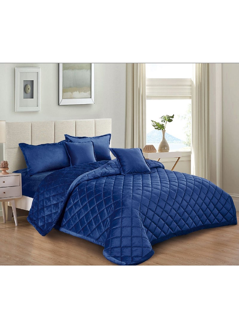 Winter comforter set for single, two sides: one side is velvet and the other side is soft fur, 4 pieces with a light, firm filling, size 170 x 220 cm. - pzsku/Z02CB6694943A6C031207Z/45/_/1727014485/b70b0f97-d6d1-4cd0-8253-4f284f14ae24