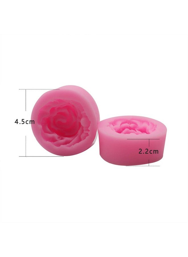 Hengke 2 Piece 3D Flower Bloom Rose Shape Silicone Molds For Cupcake Dessert Chocolate Jelly Cookie Decor, Jewelry, Pastry, Chocolate,Handmade Soap Mould Candy Making - Image 4