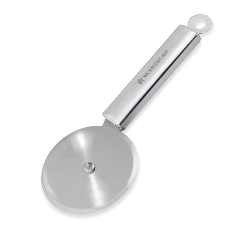 Wonderchef Ambrosia Pizza and Sandwich Cutter | Food-Grade Stainless-Steel Blades and Handle | Built-in Finger Guard | Multi-Purpose Use for Roti, Paratha, Dough | Dishwasher Safe | 1-Year Warranty - Image 1