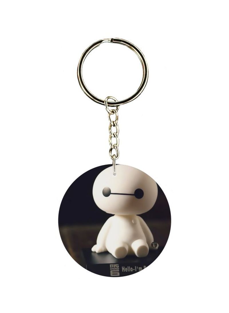 Cartoon Printed Double Sided Keychain