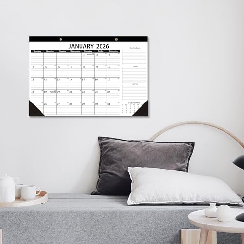 OLUPAND Desk Calendar 2026,January 2026 to June 2027,2026 Desk Calendar- 12x17",Calendar 2026-2027 as Office Calendar,Teacher 2026 Calendar (3 PACK) - Image 2