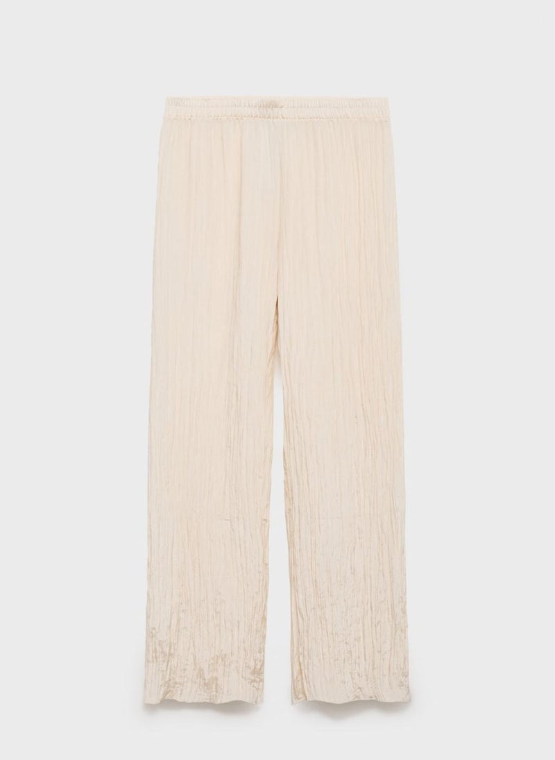 MANGO Pleated Straight Trousers  - Image 5