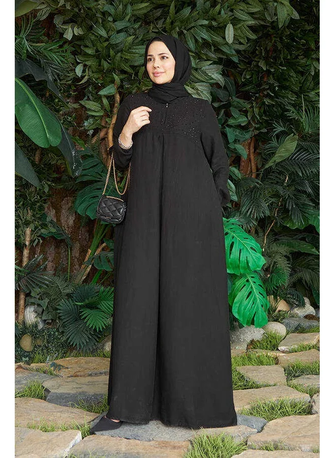 Neways 6482-STONE Tencel Dress Black