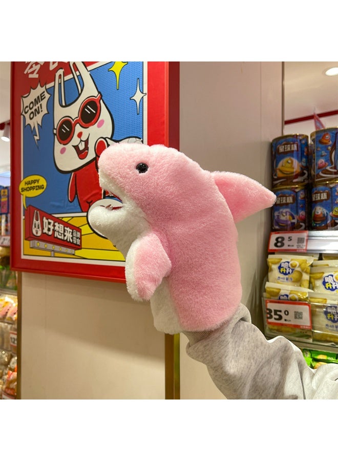OMEVE Animal Hand Puppets Cute Plush Shark Hand Puppet Shark Puppets Toys, Kids & Adults Shark Hand Puppets Plush Toys Soft Shark Gloves Figure（PInk - Image 5