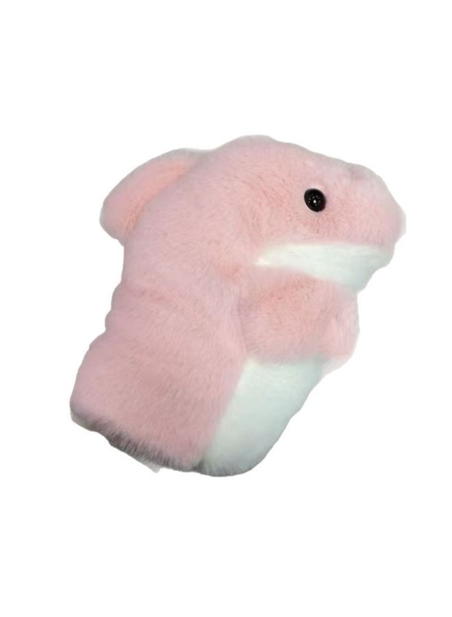 OMEVE Animal Hand Puppets Cute Plush Shark Hand Puppet Shark Puppets Toys, Kids & Adults Shark Hand Puppets Plush Toys Soft Shark Gloves Figure（PInk - Image 3