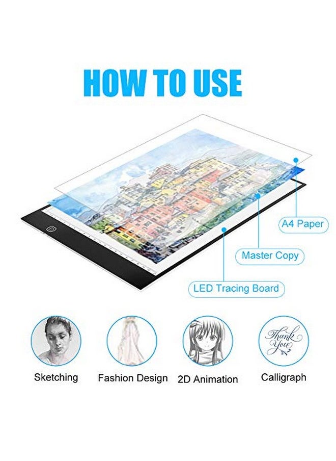 A4 Led Tracing Light Padportable Led Artcraft Tracing Light Board Light Box Brightness Control With Usb Power For Kids Artists Animation Sketching Drawing - pzsku/Z02CBEC1CE862C0D5F18EZ/45/_/1720073433/d9e3c643-118c-4a35-be18-2eb7e329013f