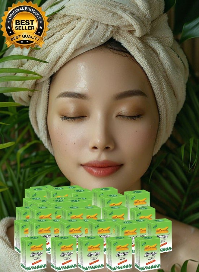 Pyary 32 Pieces Ayurvedic Turmeric Soap 75gram - Image 1