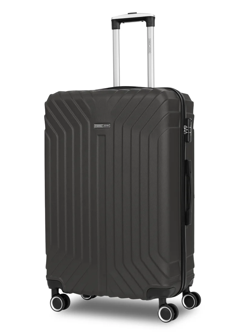 PARAJOHN GlideX 2-Piece ABS Hard Shell Lightweight Luggage Set – 20" Cabin (10kg) & 28" Large (30kg) Suitcases with 360° Spinner Wheels & TSA Lock, Dark Grey