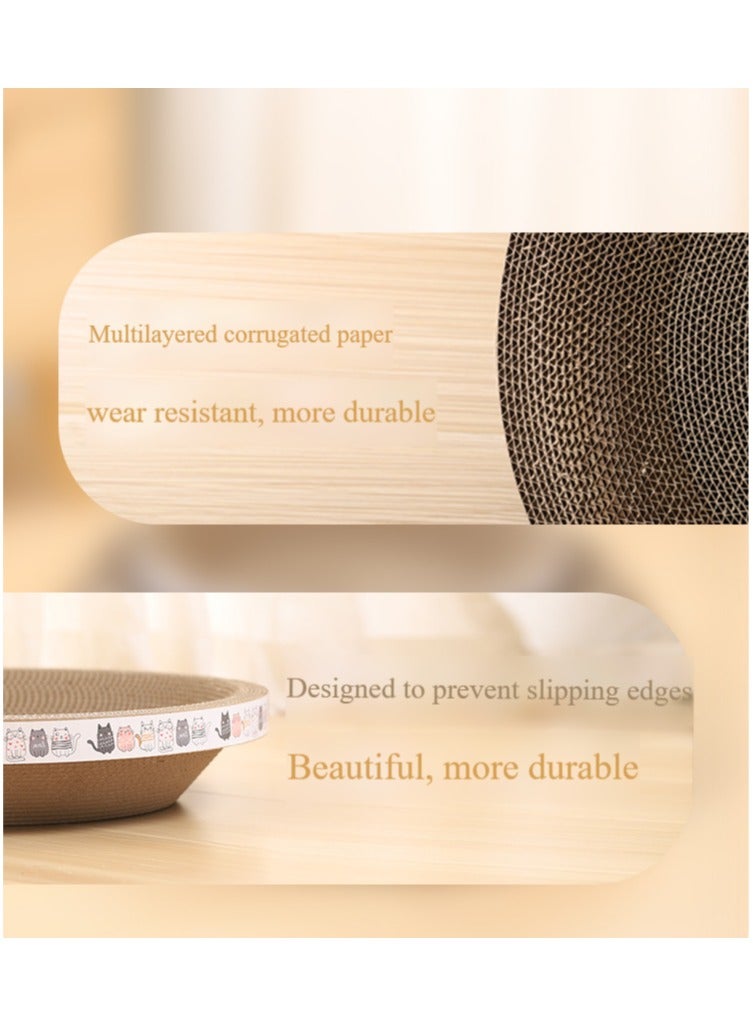 Anna High-Density Corrugated Paper Cat Paw Bowl - 35*6.5cm Round Design - Image 4