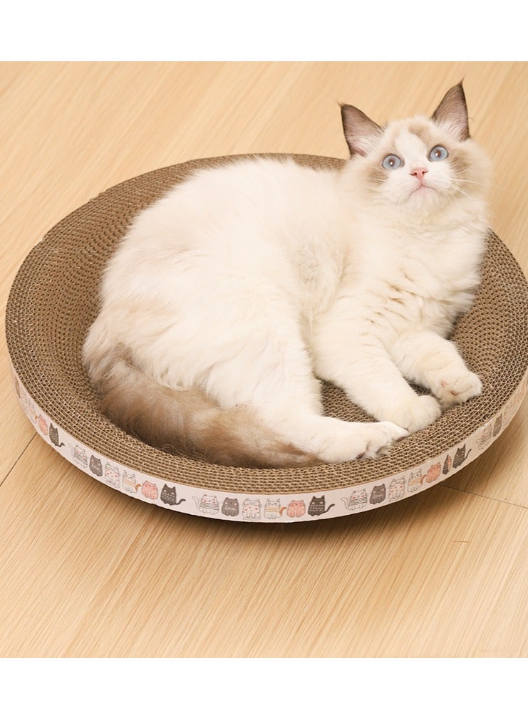 Anna High-Density Corrugated Paper Cat Paw Bowl - 35*6.5cm Round Design - Image 3