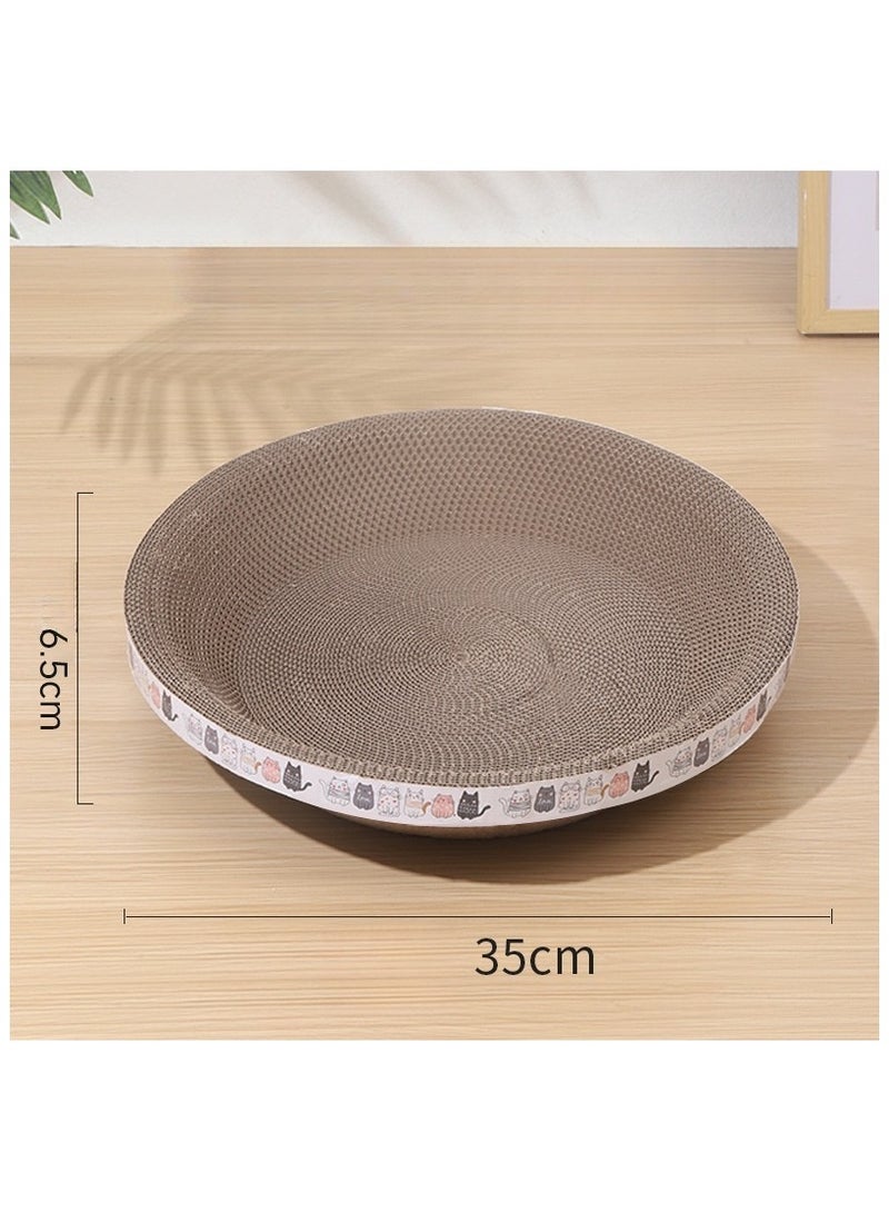 Anna High-Density Corrugated Paper Cat Paw Bowl - 35*6.5cm Round Design - Image 5