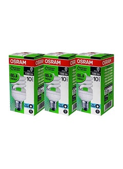 Osram 3-Piece Mini Twist E27 Screw 20W 220V Energy Saver Daylight Fluorescent Bulb  - Image 3