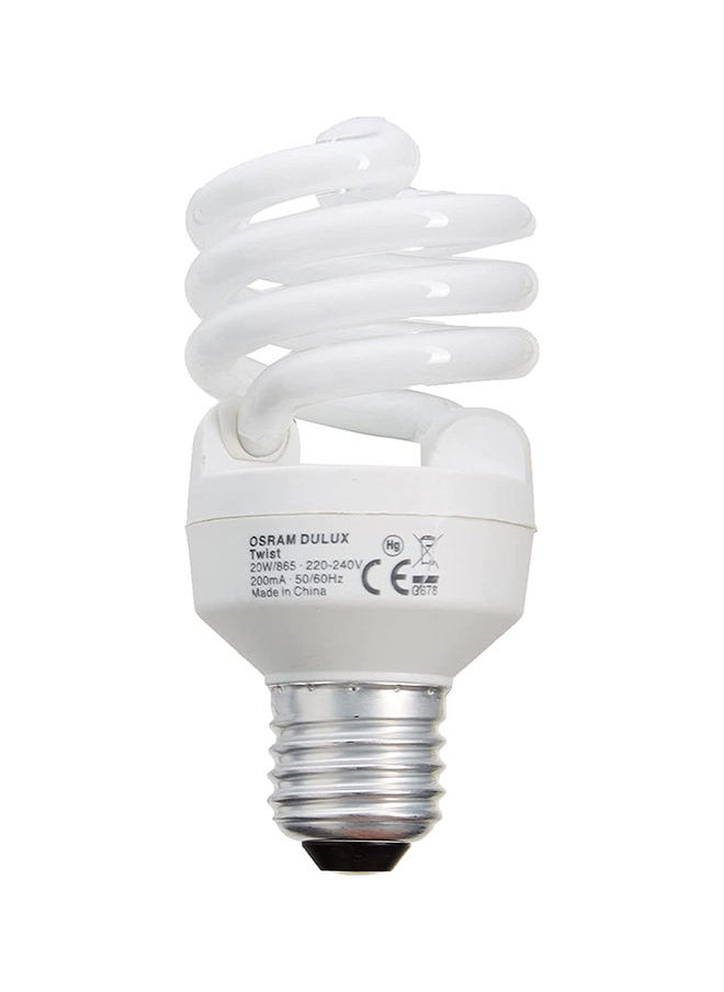 Osram 3-Piece Mini Twist E27 Screw 20W 220V Energy Saver Daylight Fluorescent Bulb  - Image 2