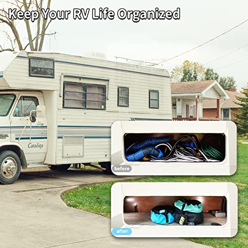 RVMATE حقائب خرطوم RVMATE 3 عبوات مع علامات تعريف، حقائب تخزين RV مقاومة للماء لأسلاك الكهرباء/خرطوم المياه العذبة/خرطوم الصرف الصحي وإكسسوارات RV للتخزين والتنظيم - Image 2