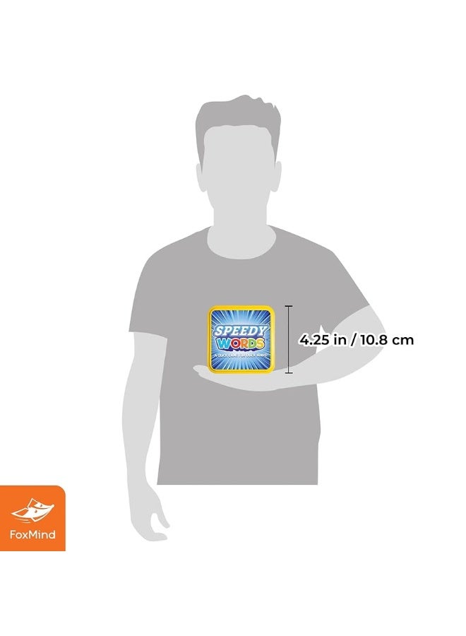 Foxmind Speedy Words Quick Word Game, On The Go Educational Kids and Adult Card Games, 15 Minute Fun Card Games for 2 Players or More, Card Game for Family Night, Parties, and More - Image 1