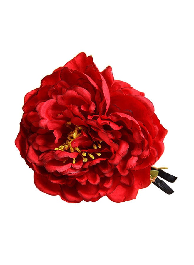 NIBEMINENT Elegant Flower Decor Hairband Red