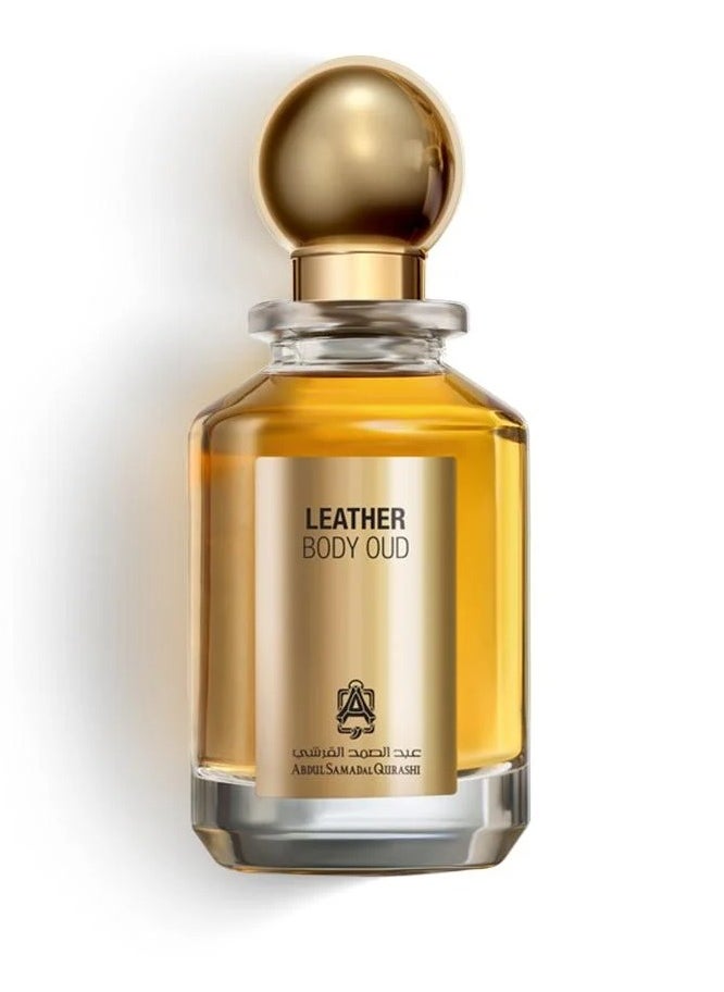 Abdul Samad Al Qurashi Body Oud Leather Perfume 100ml  - Image 1