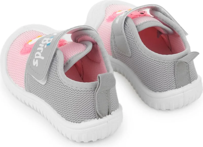جيزر Summer Linen Baby Girl Happy Birds Velcro Adjustable Shoes